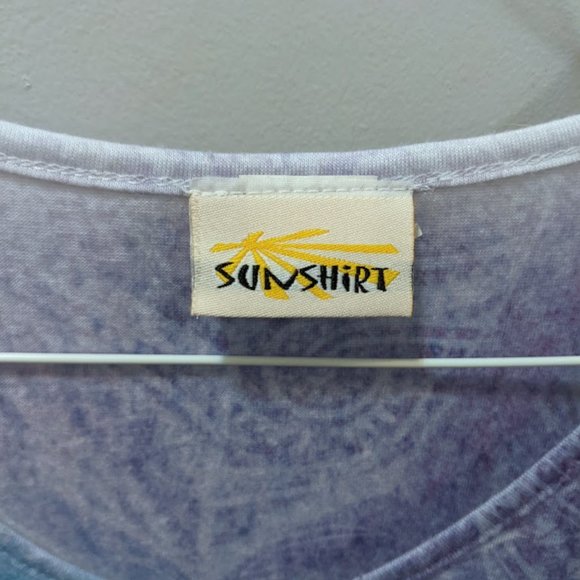 Dreamcatchers Graphic SunShirt Womens T-Shirt, Purple/Blue - Picture 5 of 5